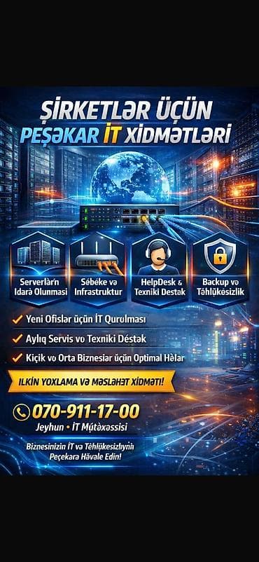 TV və video: 💼 Şirkətlər üçün Peşəkar İT Xidmətləri 🔹 Serverlərin qurulması və — 1