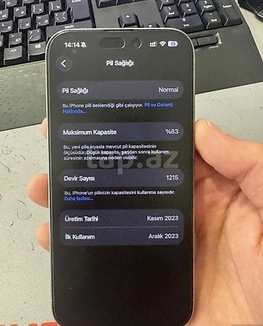 macbook pro 2014: IPhone 15 Pro, 256 GB, Gümüşü, Face ID — 2