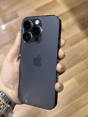 IPhone 14 Pro, 128 GB, Qara, Barmaq izi, Face ID