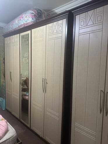 эконом мебель: Распашной, 6 дверей Прямой шкаф, Гардеробный шкаф — 1