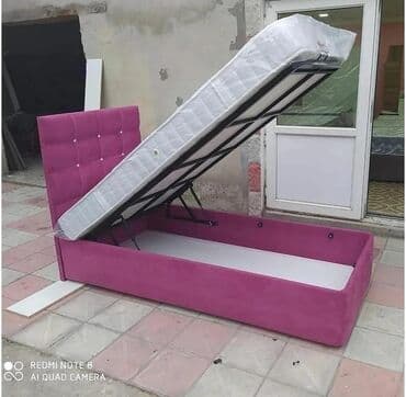 tek neferlik kravat: Birnəfərlik, Bazalı, Pulsuz matras, Siyirməsiz, Rusiya, Mat laminat — 18