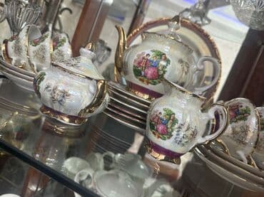 azsamand servis: Çay dəsti, Farfor, Moriage, Yaponiya — 5