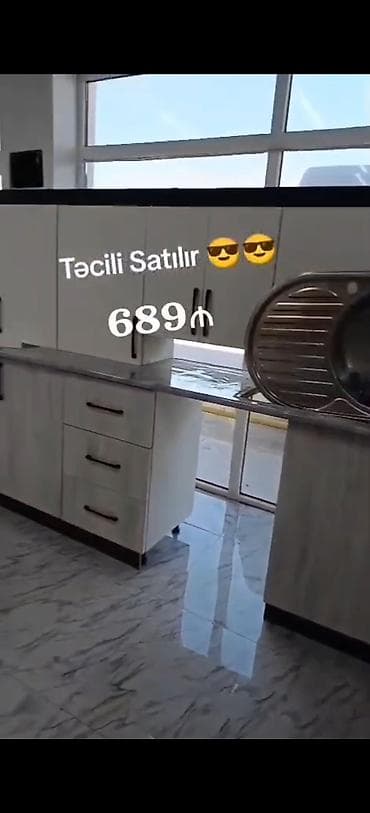 king mebel: *Yeni vitrin mətbəx mebel 689₼* Moyka hediyyə çatdırılma — 2
