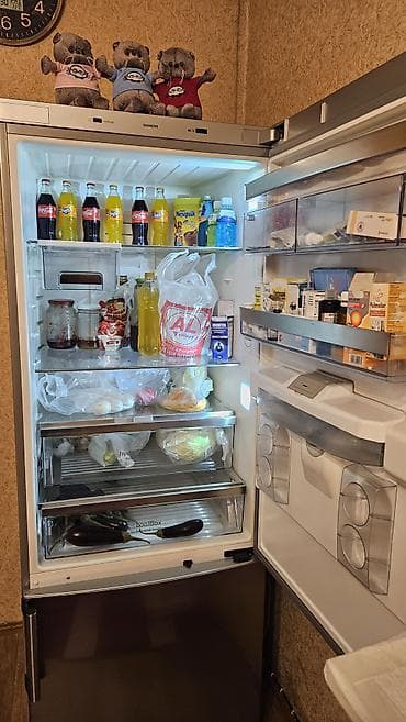 2 qapılı Siemens Soyuducu Satılır, rəng - Gümüşü, Dispenserli — 2