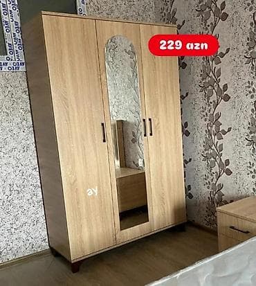 FAW: Açılan, 3 qapılı Düz dolab, Qarderob, paltar dolabı — 1