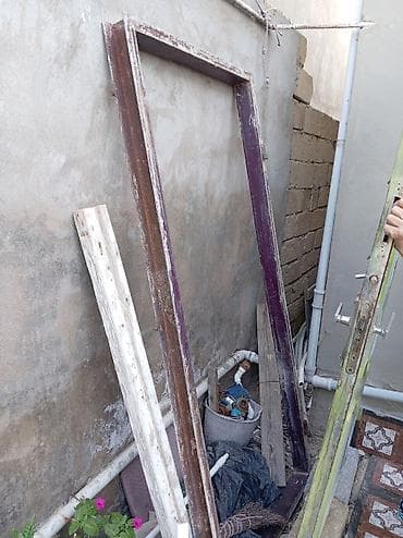 cuce sekilleri: Materialı qalın dəmirdir möhkəm və ağır qapıdər Dəmir çərçivəli giriş — 2