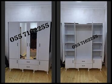 Açılan, 4 qapılı Düz dolab, Şifonyer