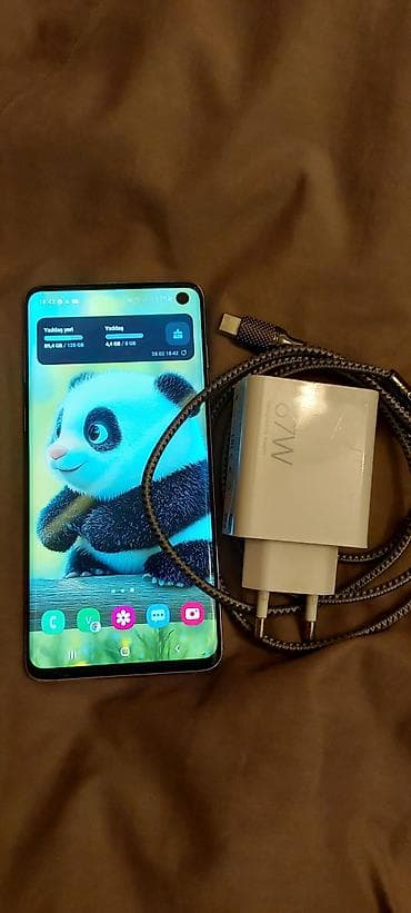 ayfon 7 plus 128 gb: Samsung Galaxy S10, 128 GB, rəng - Ağ — 5