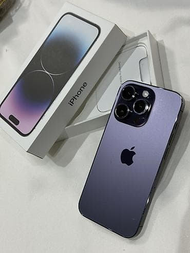 iphone 6s ekranı: IPhone 14 Pro, 128 GB, Deep Purple, Face ID — 1