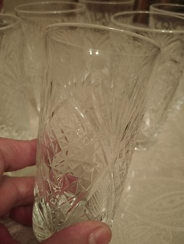 Stəkanlar, Xrustal, 6 ədədli dəst, 200 ml, Rusiya