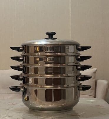 Mətbəx aksesuarları: Yeni, Aş qazanı, rəng - Gümüşü, Alüminium, 30 sm — 1