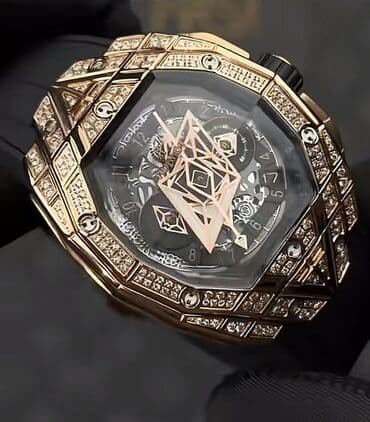 Qol saatı, Hublot, rəng - Qızılı