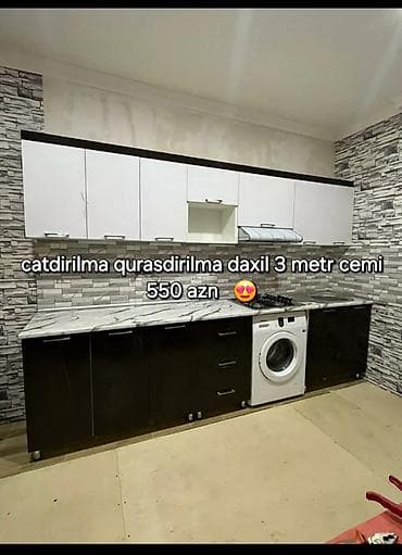 metbext stolu: Hal hazirda hazir veziyyetde 3 metr bir basa anbardan satis metbex — 9