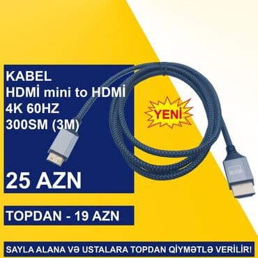 type c hdmi: HDMİ Kabellər SAYLA ALANA VƏ USTALARA TOPDAN QİYMƏTLƏ VERİLİR! ⭐Type-C — 7
