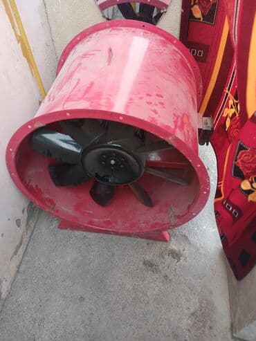 işlənmiş dönər aparatı: Sənaye tipli kanal (ox) ventilyatoru - Korpus: metal, silindrik — 2