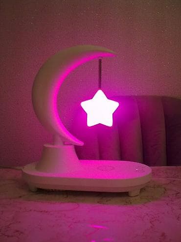 stranger things max: Ay və ulduz temalı çoxfunksiyalı stolüstü lampa - 3-ü 1-də qurğu: LED — 4