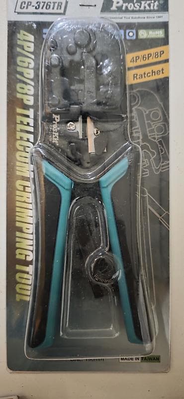 Pro’sKit CP-376TR – 4P/6P/8P telekom sıxma aləti Xüsusiyyətlər: - 4P