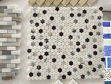 paneli: Mozaik plitə paneli – dairəvi “penny round” dizayn - Material — 1