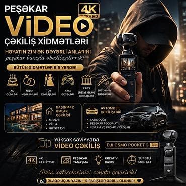 toy saclari: Peşəkar 4K VIDEO ÇƏKİLİŞ XİDMƏTLƏRİ Həyatınızın ən dəyərli anlarını — 1