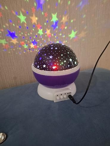 mini projektor: Ulduz və ay təsvirli proyektor/nur gecə lampası – Star Master 10 modu — 2