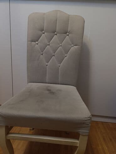 барные стулья со спинкой: Для гостиной, Б/у, цвет - Серый Стул — 4