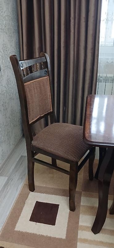 embawood stol stul: Mətbəx üçün, Açılmayan, Dördbucaq masa, 6 stul — 2