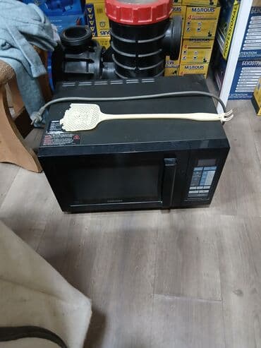 Mikrodalğalı sobalar: Mikrodalğalı soba Samsung, Ayrıca dayanan, Mikrodalğalar ilə, rəng - Qara — 3