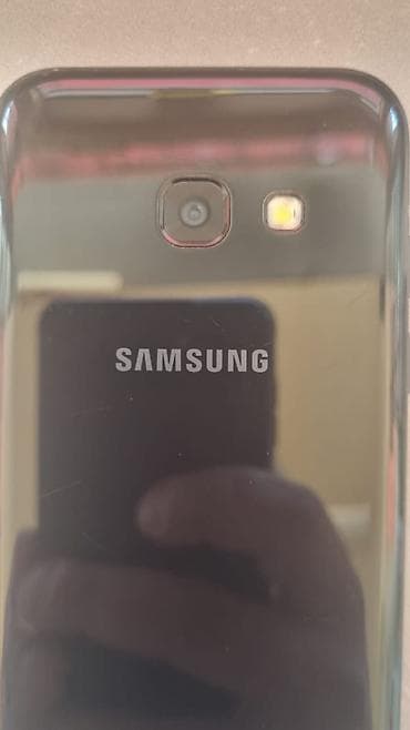 bakcell smartfon: Samsung Galaxy A3 2017, < 2 GB Memory Capacity, rəng - Qara, Barmaq izi — 9