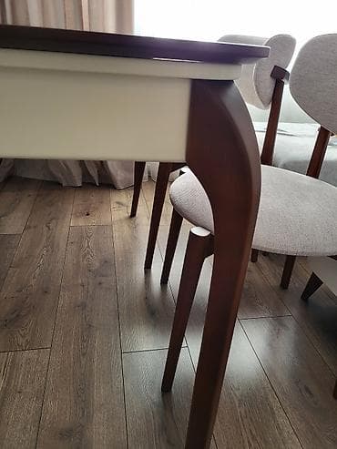 taxta stular: Yemək otağı üçün masa — 1