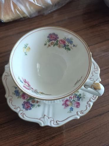 qab qaşıqlar: Çay dəsti, rəng - Ağ, Farfor, Reichenbach, Almaniya — 2