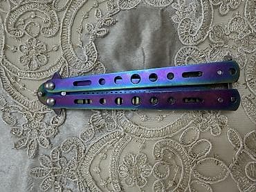 Rəngli balisong/butterfly bıçaq-trener (küt uclu, bıçaqsız məşq — 1