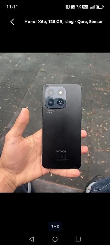 video light: Honor X6c, 128 GB, rəng - Qara, Sensor — 2