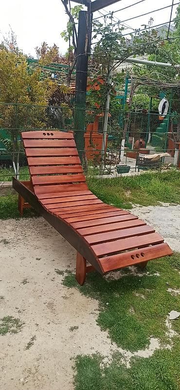 Taxta çimərlik/yay uzanacağı (şezlonq) Lejankalar hazırlanır sifarişlə