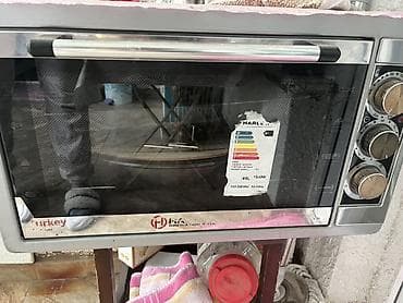 mebel içi soba: Duxovka Elektrik, rəng - Boz, Ayrıca dayanan, İşlənmiş — 1
