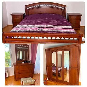 Yatağ dəsti ideal veziyyetdedi. Satılır 500₼. Ünvan Novxanı &Rumi