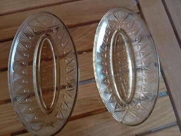 novruz bezeyi: Şüşə dekorativ qablar dəsti - Mavi rəngli, əl işi kimi görünən — 6