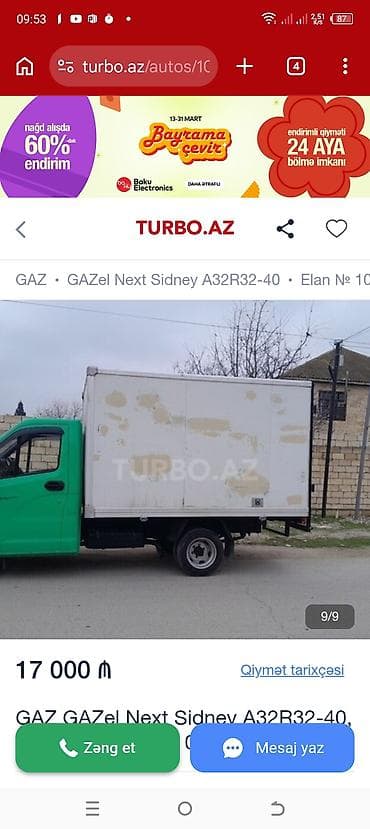 multi rol: QAZ 2013 il, motor 2.8 l, İzoterm, İşlənmiş — 7