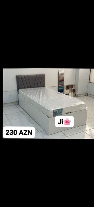 Təknəfərlik çarpayı, Bazasız, Matras ilə, Siyirməli