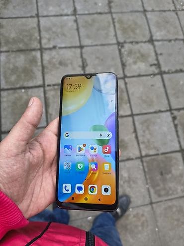 redmi 2 el telefon: Redmi 10C, 128 GB, rəng - Qara, Barmaq izi — 2