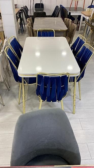 Qonaq otağı üçün, Yeni, Açılmayan, Dördbucaq masa, 4 stul