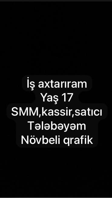 Ev personalı və təmizlik: Xidmət: Tələbə tərəfindən yarımştat iş axtarışı - Yaş: 17 - Sahələr — 1