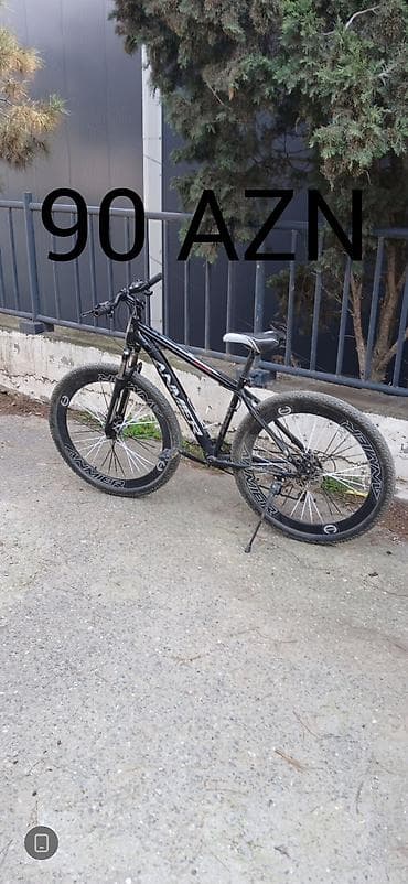 Məhsul: ANMER dağ velosipedi - Rəng: Qara, ağ detallar - Çərçivə