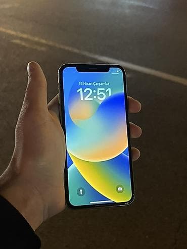 iphone x ucuz: IPhone X, 256 GB, Matte Silver, Face ID — 3