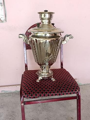 bambu lab a1: Mis samovar - Material: parıldayan mis ərintisi, dekorativ relyefli — 2