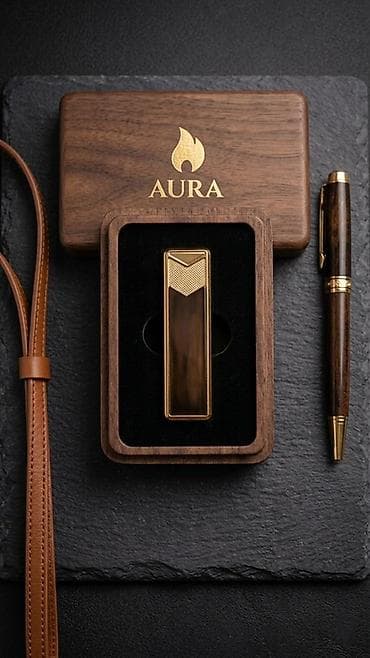 hediyyelik: AURA lüks elektrikli alışqan – (Qutusuz satılır) - Korpus: metal — 2