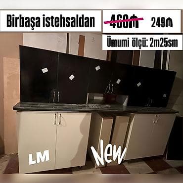 mətbəxt: Mətbəx mebellərinin sifarişlə hazırlanması✔️ Ölçü : 2metr25sm☑️ Üst — 2