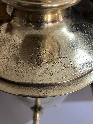 Старинный самовар, 1906 год, Латунь, Состояние: Отличное — 2