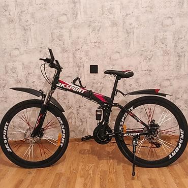 AKSPORT qatlanan dağ velosipedi - Qatlanan alüminium/metal karkas