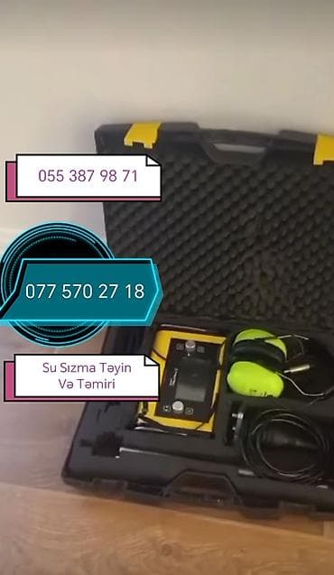 Su sızmasının təyini və təmiri xidməti - Peşəkar avadanlıqla gizli
