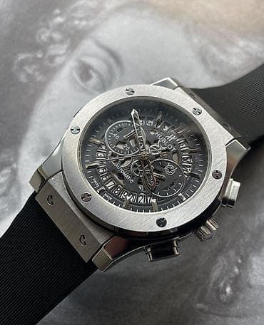 mf saat: İşlənmiş, Qol saatı, Hublot, rəng - Boz — 3